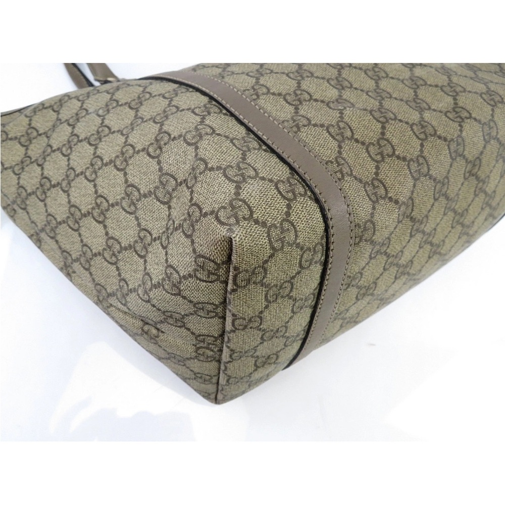 Gucci Brown Monogram Tote - Picture 6 of 14
